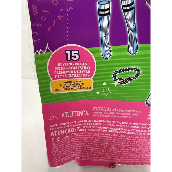 Barbie Extra #1 Shine Bright  doll with 15 styling Pieces includes Pet NEW - Picture 8 of 12